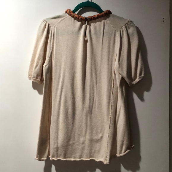 Anthropologie Collared Top size Large - Picture 4 of 7